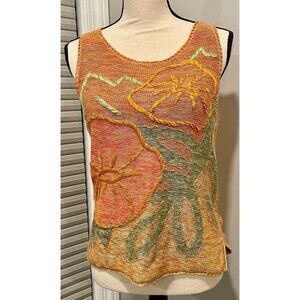 Crazy Horse Collection Women's Knit Sweater Tank Top Small